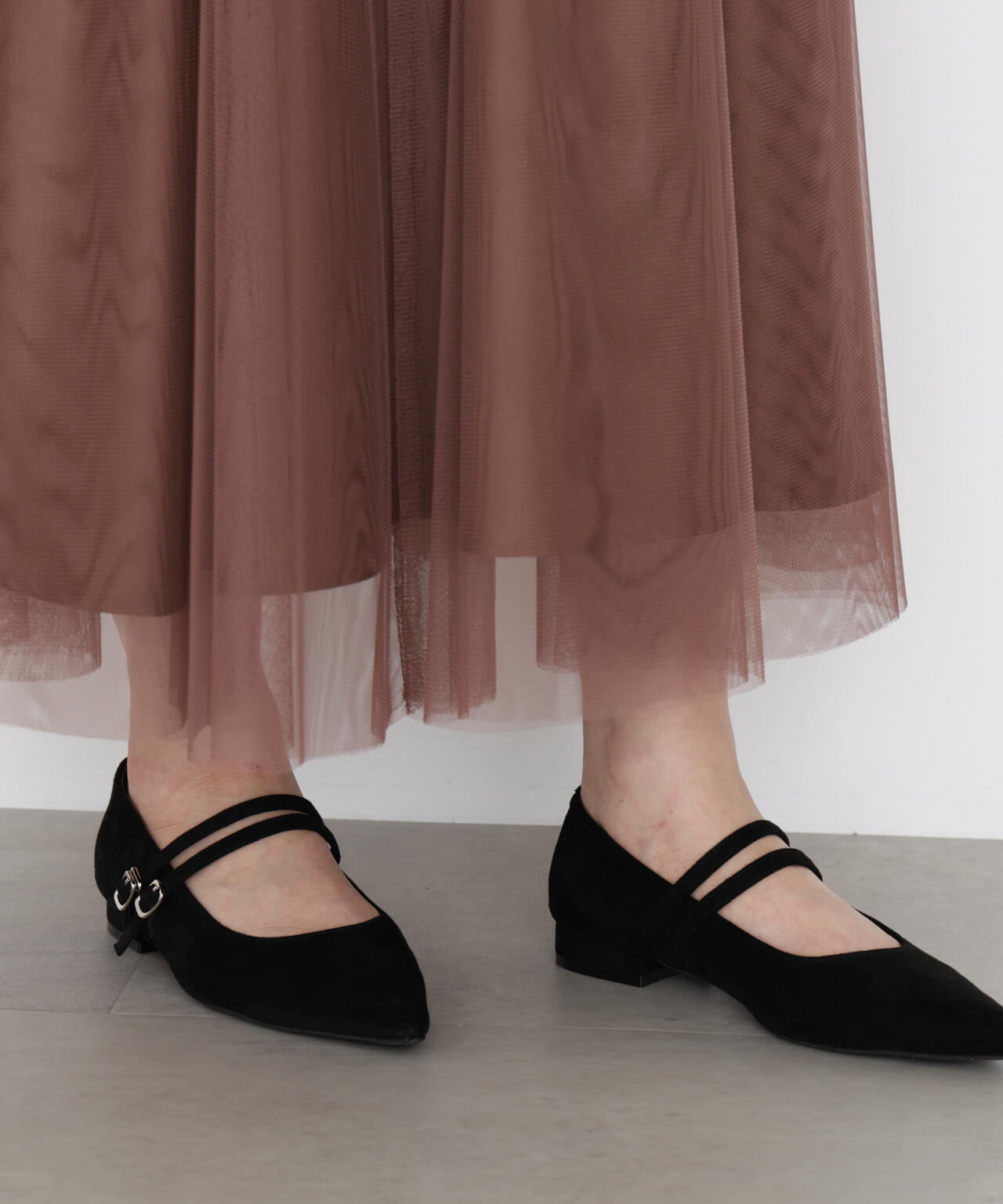 チュールギャザースカート