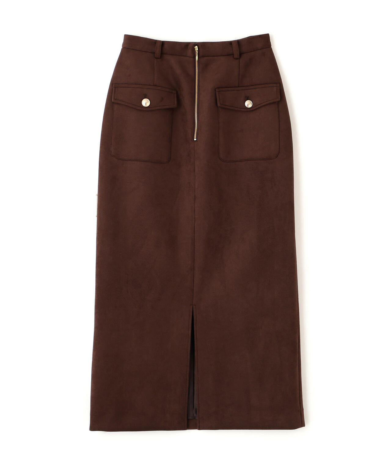 【松川星さん着用】ダンボールフェイクスエードタイトスカート