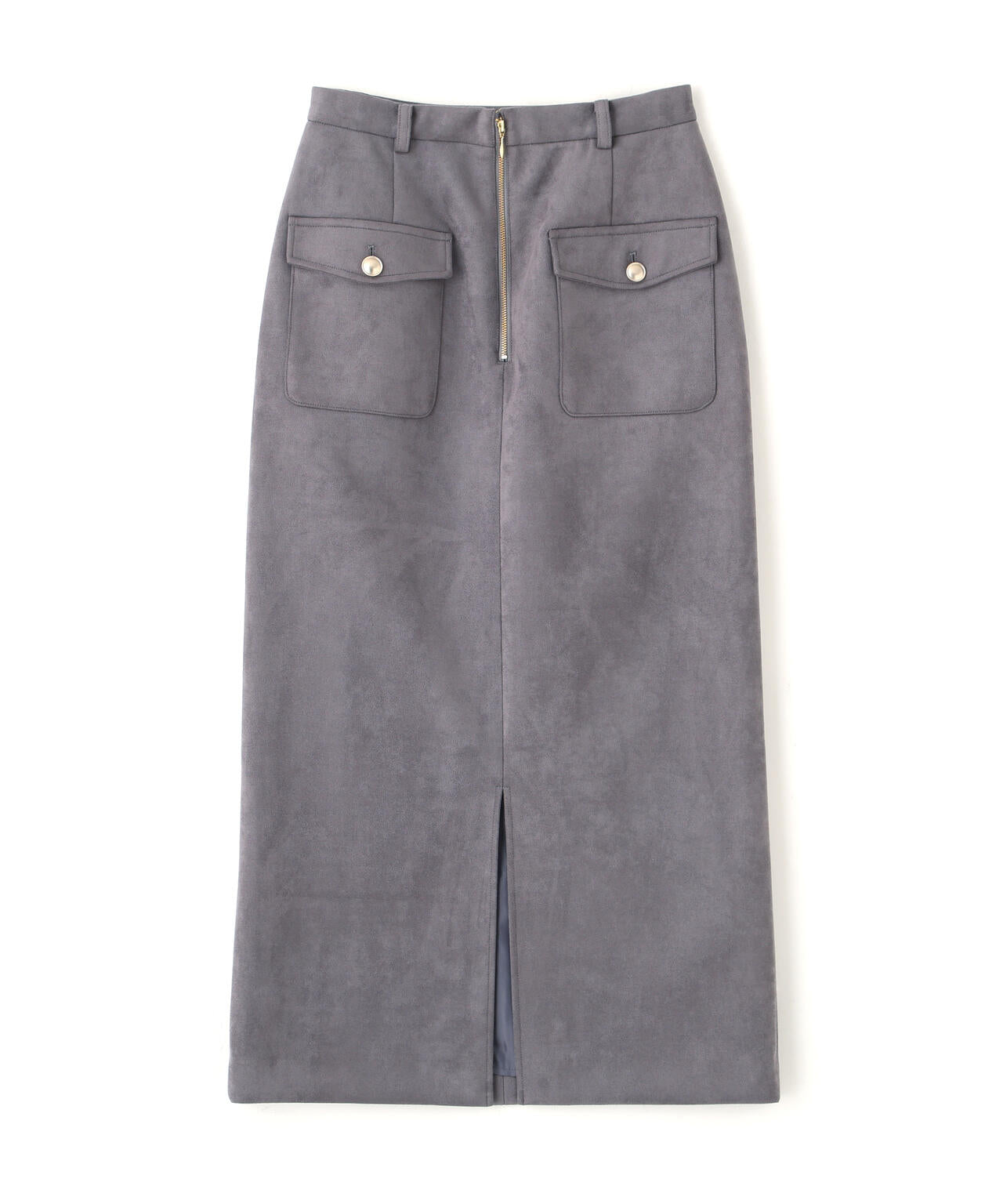 【松川星さん着用】ダンボールフェイクスエードタイトスカート