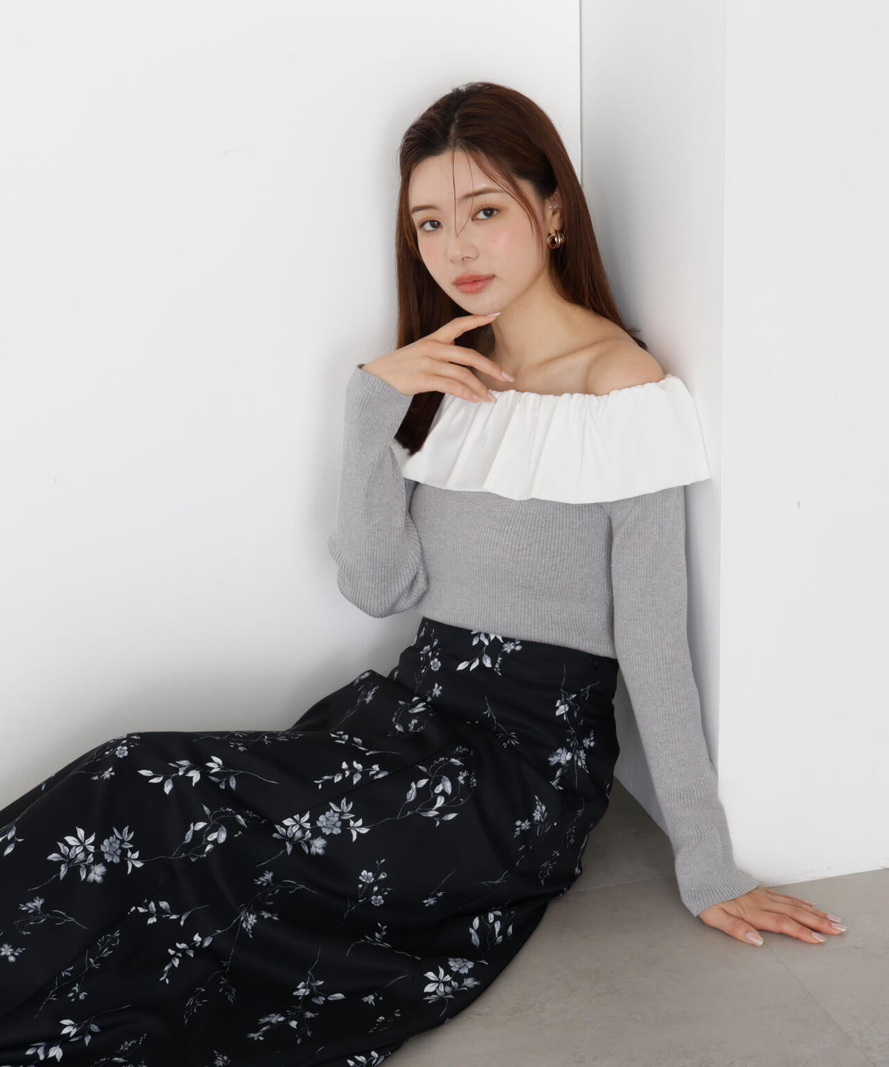 【松川星さん着用】Autumn Flower スカート