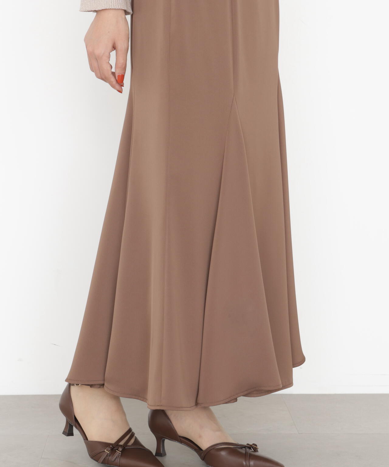 【松川星さん着用】グロッシーレディマーメイドスカート