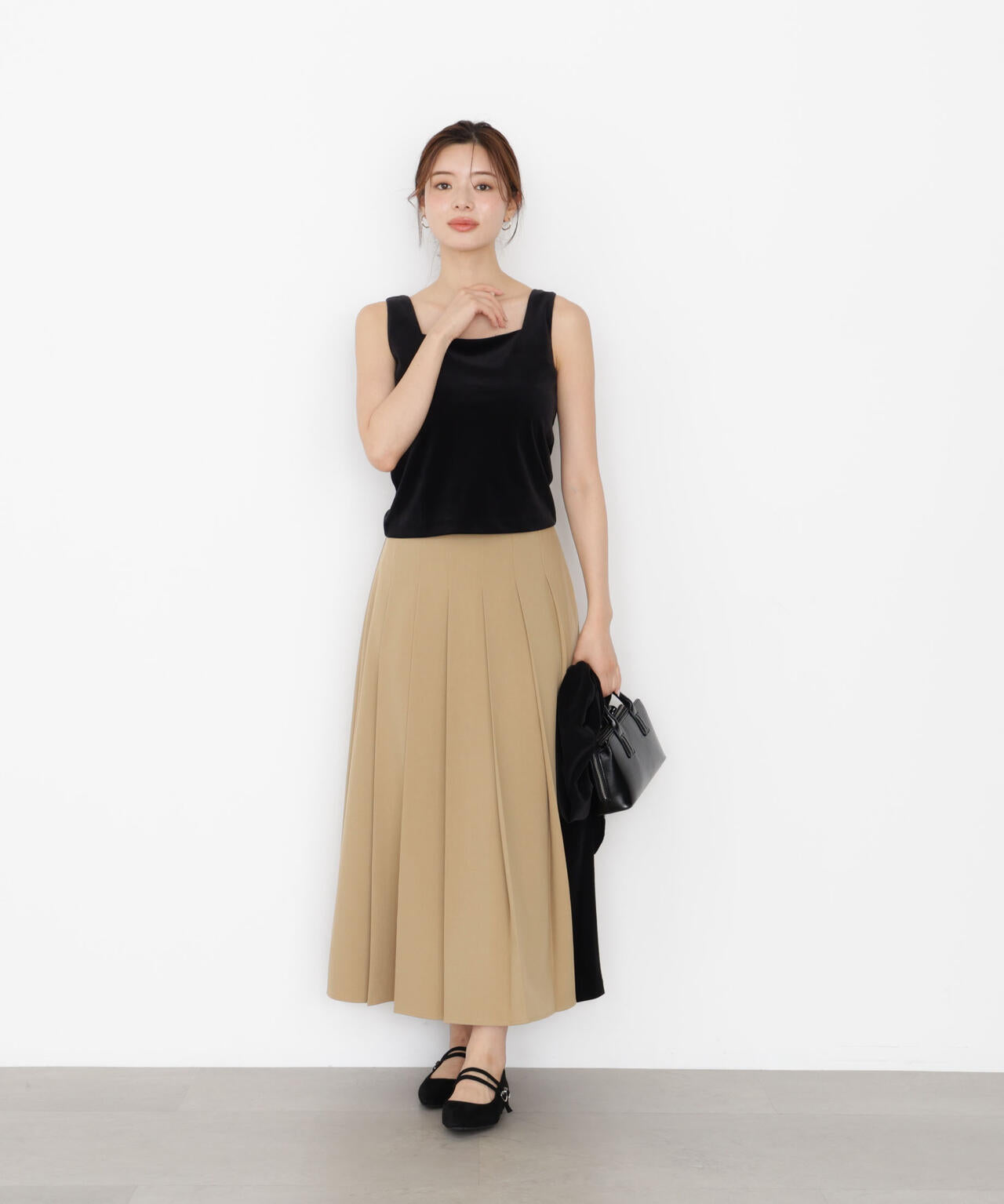 【松川星さん着用】オータムプリーツスカート