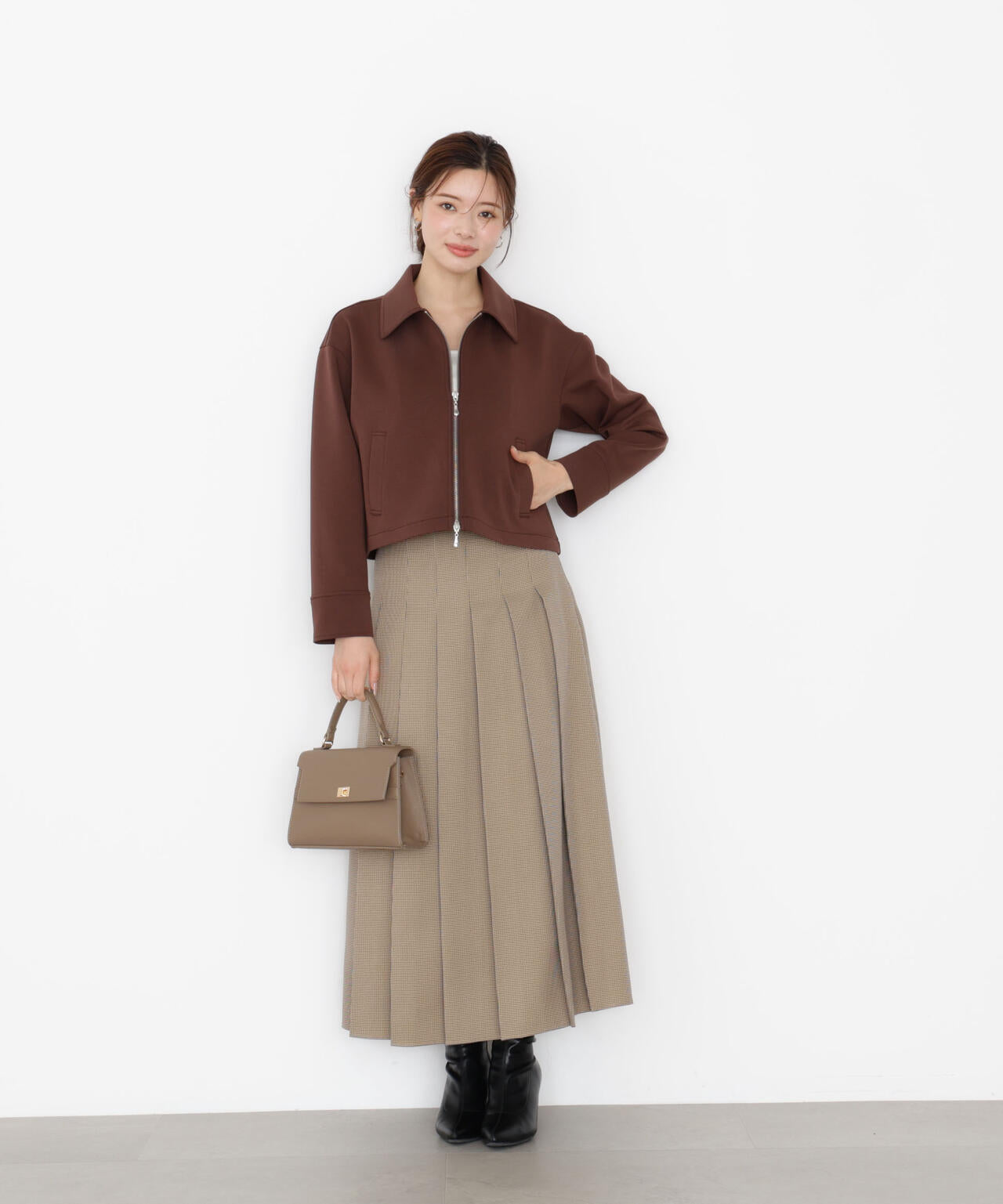 【松川星さん着用】オータムプリーツスカート