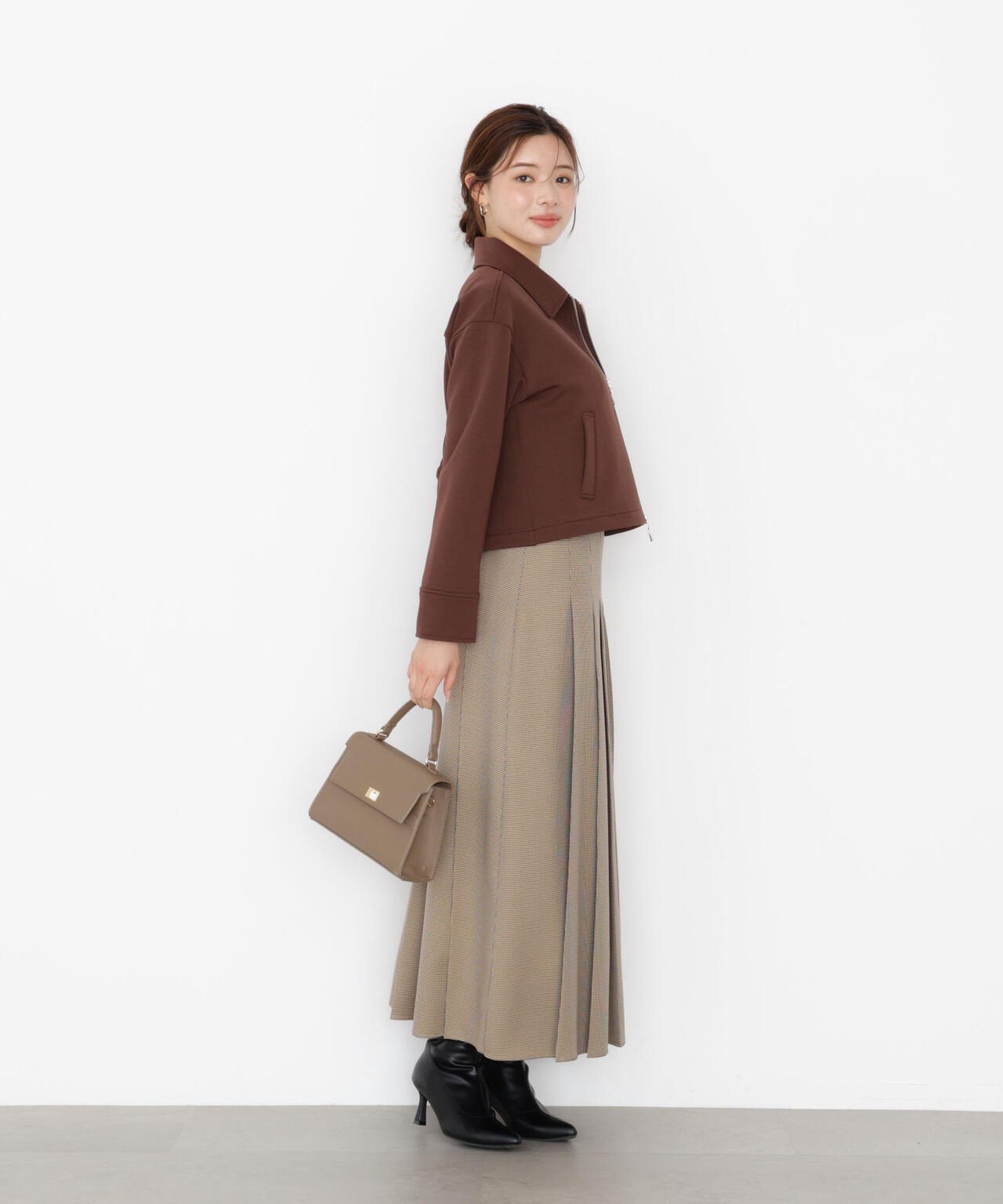 【松川星さん着用】オータムプリーツスカート