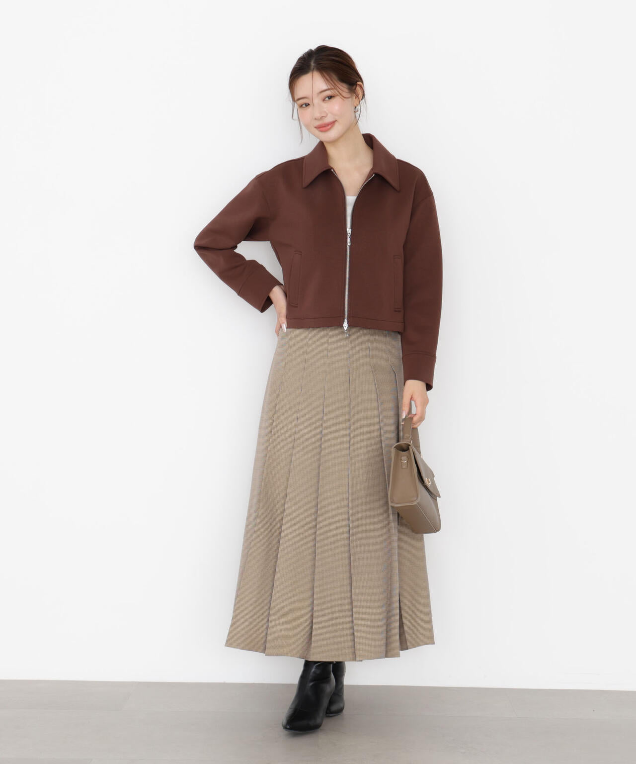 【松川星さん着用】オータムプリーツスカート