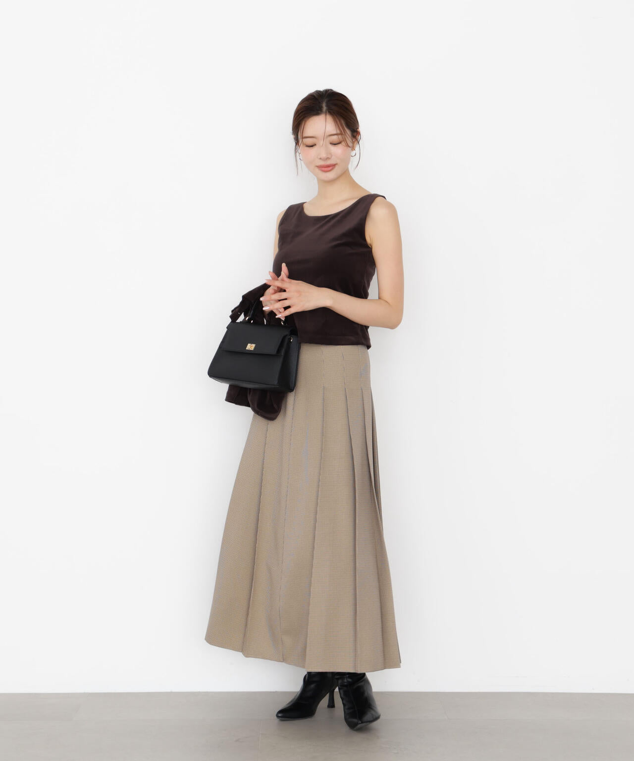【松川星さん着用】オータムプリーツスカート