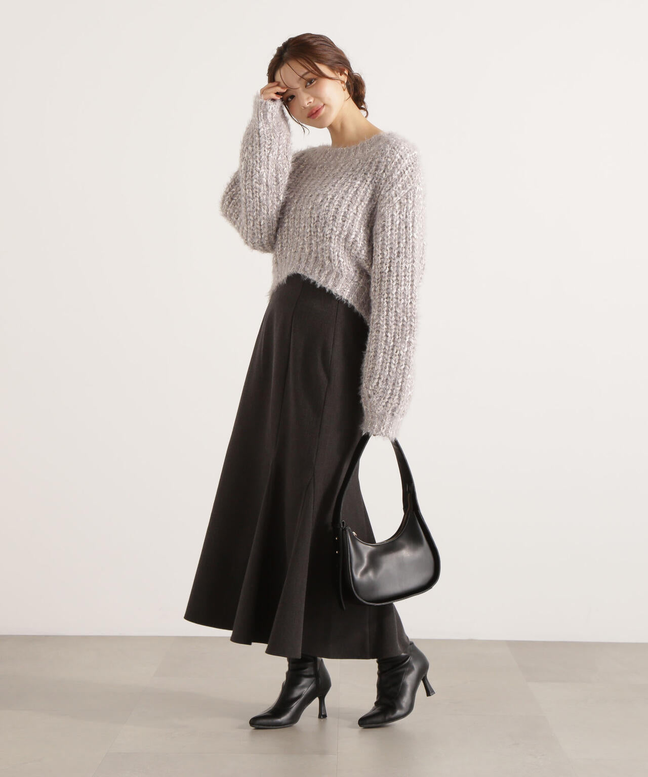 <ウォッシャブル>ハイウエストマーメイドスカート