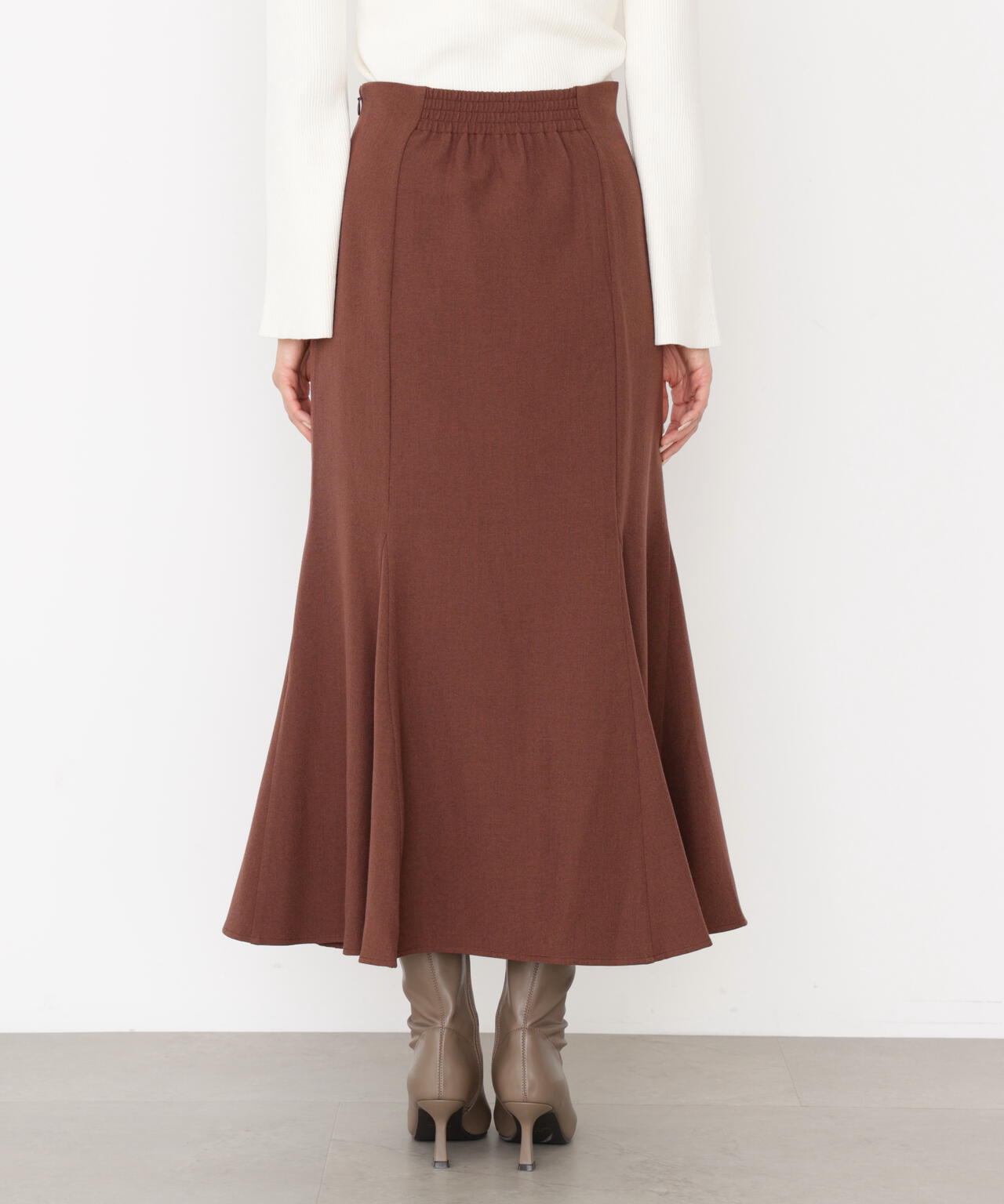 <ウォッシャブル>ハイウエストマーメイドスカート