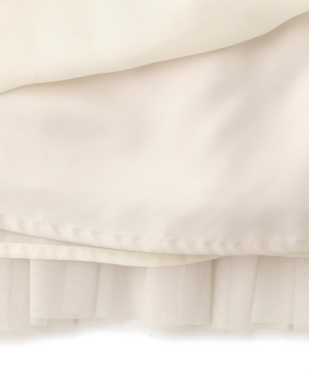 チュールティアードスカート