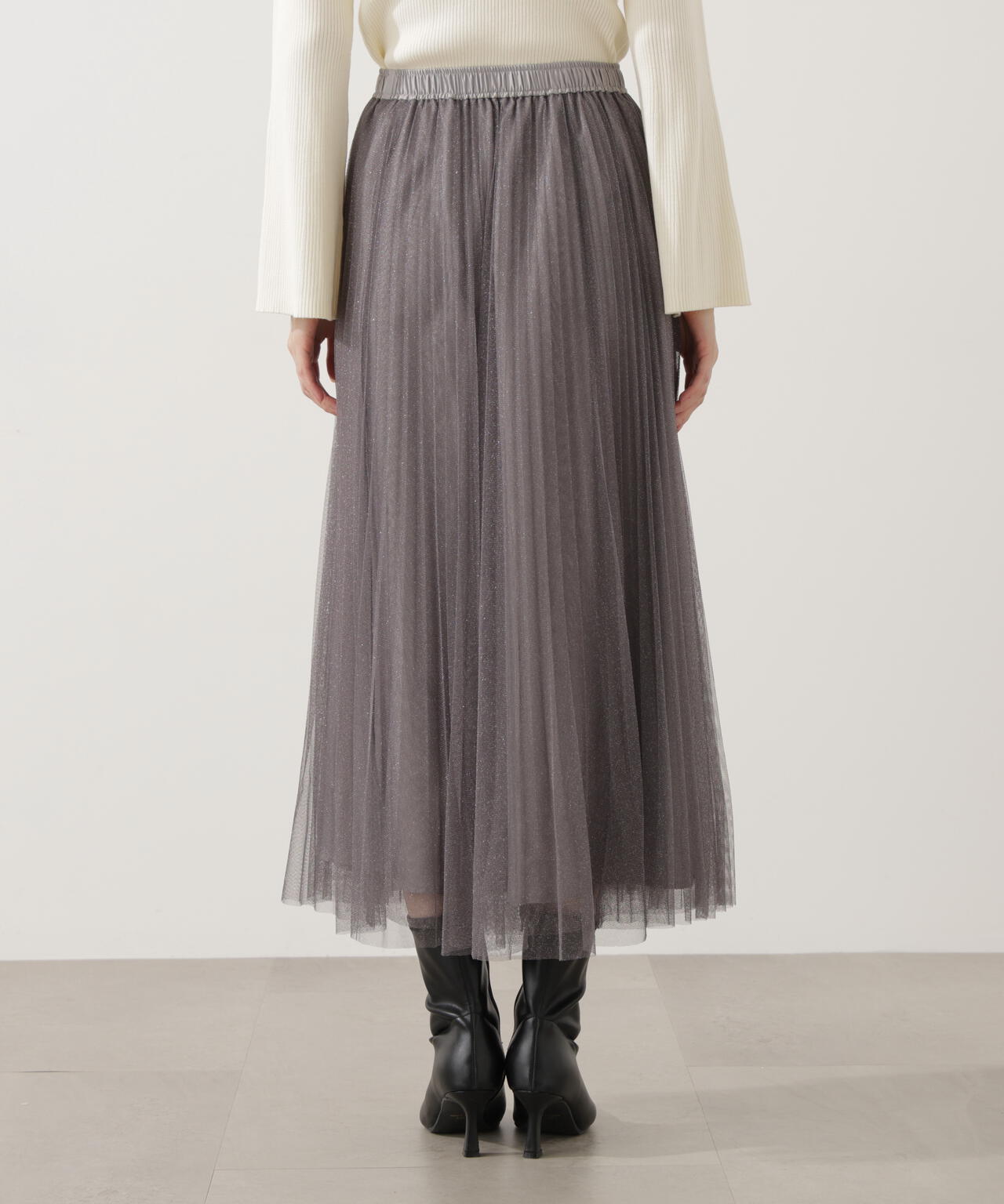 《EDIT COLOGNE》ラメプリーツスカート