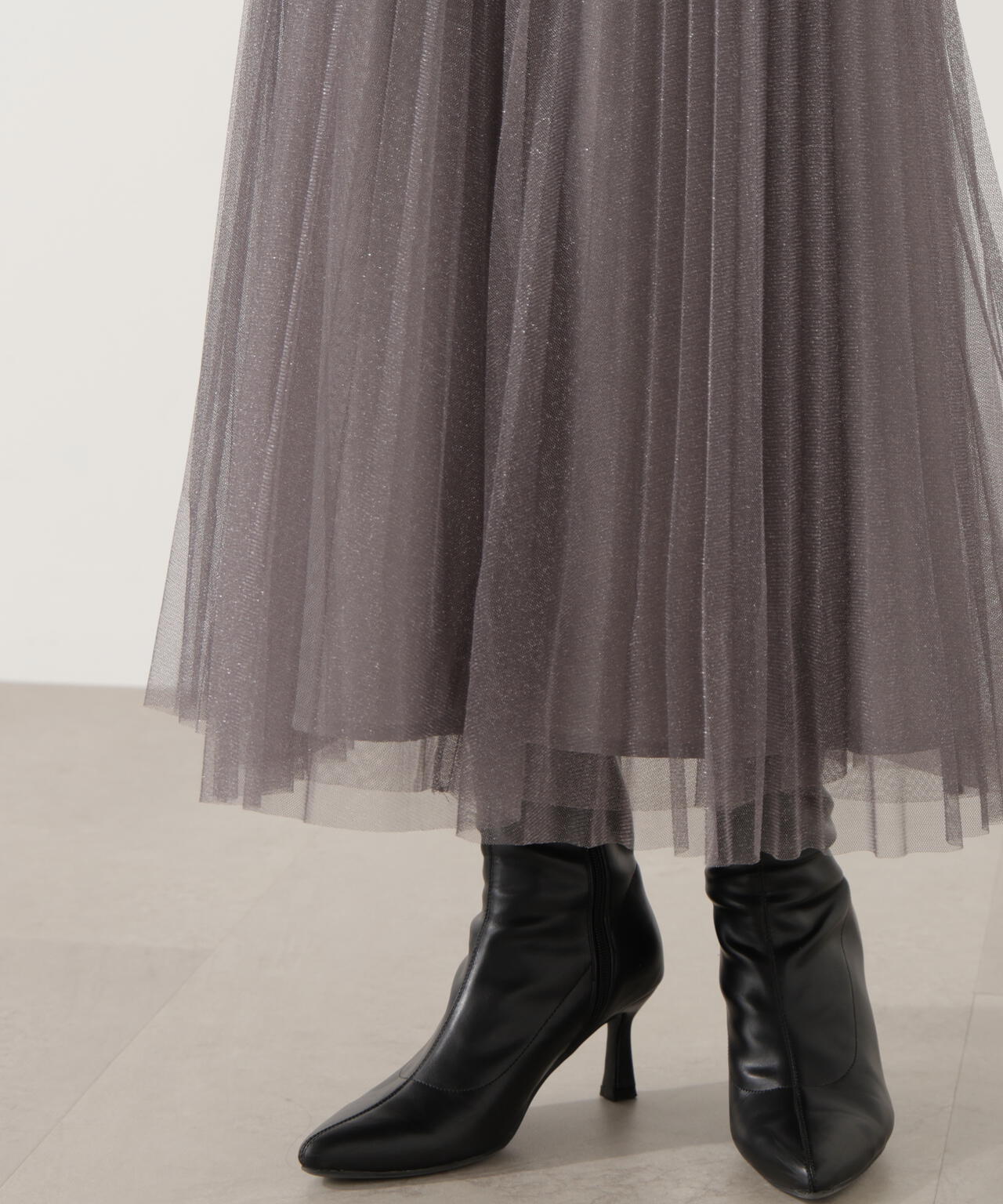 《EDIT COLOGNE》ラメプリーツスカート