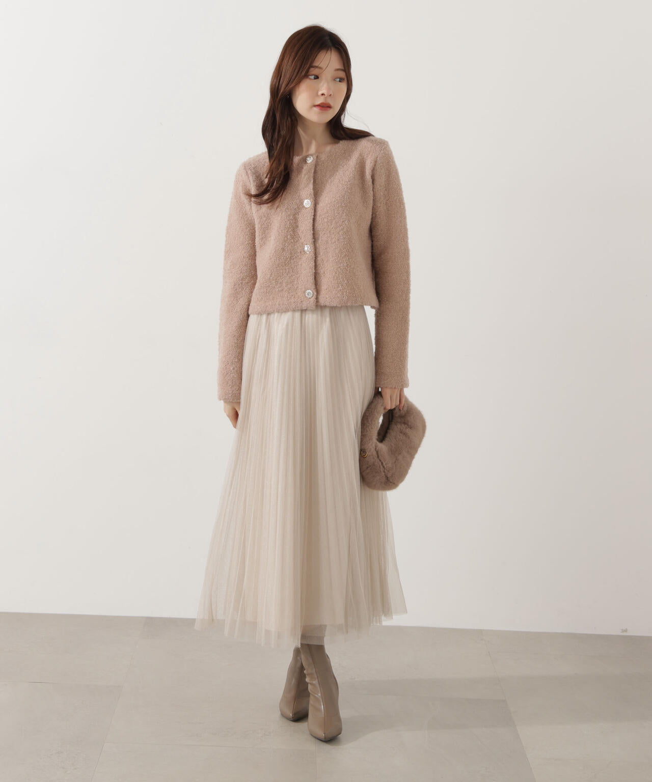 19ss ラメコーティングプリーツスカート FACETASM 19ss ラメコーティングプリーツスカート FACETASM