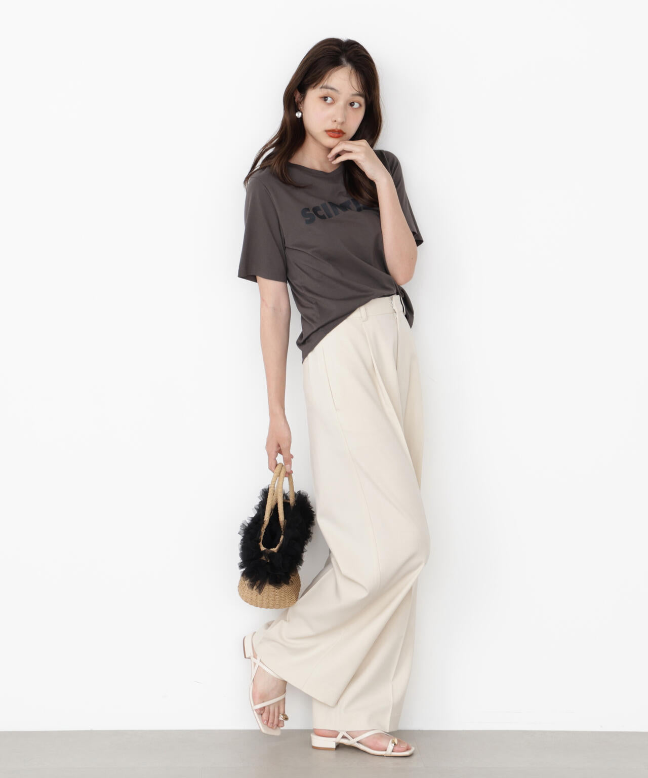 ベーシックワイドパンツ