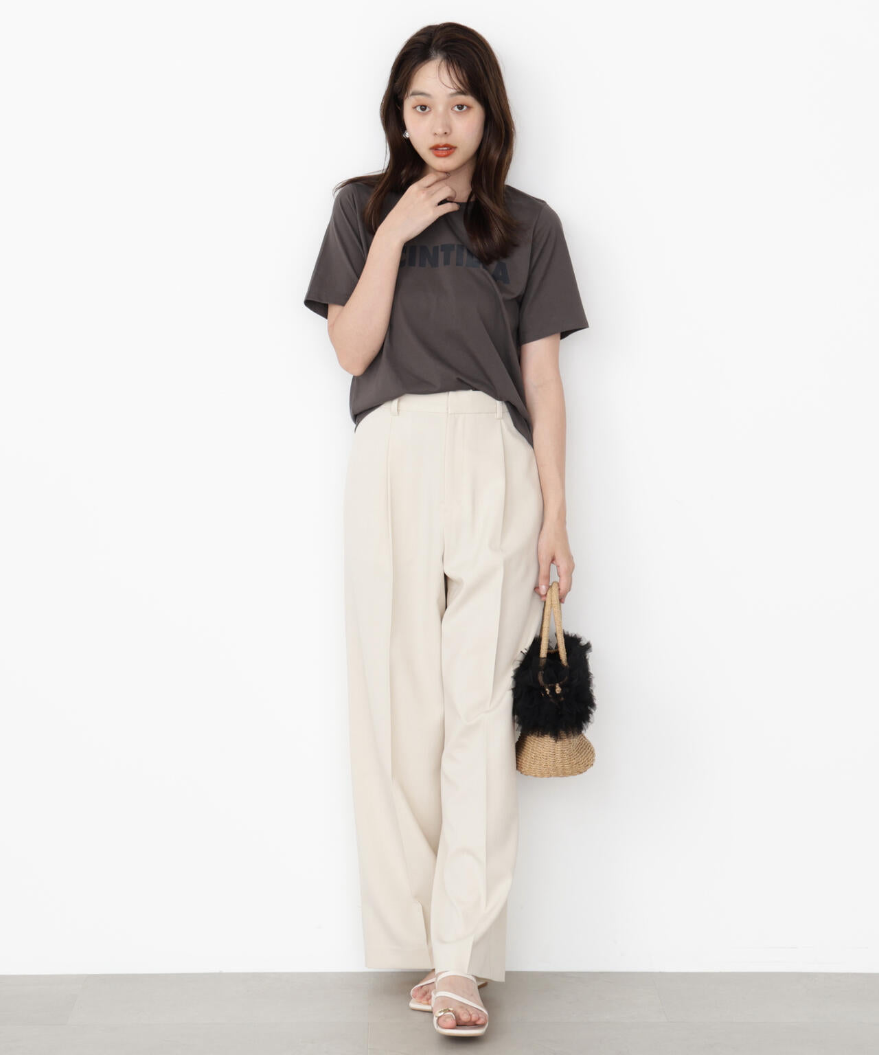 ベーシックワイドパンツ