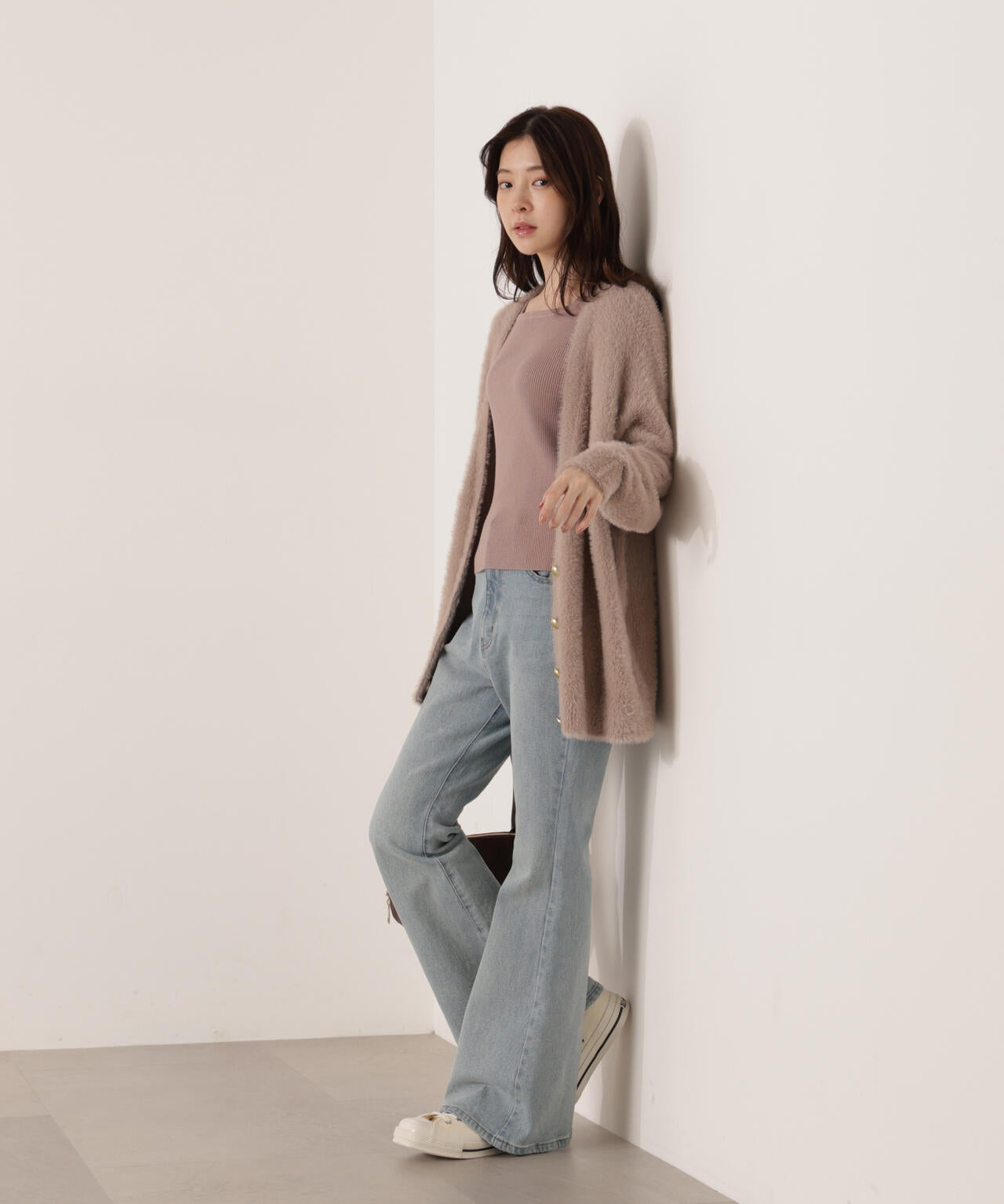 【青島心さん着用】【松川星さん着用】フレアデニムパンツ