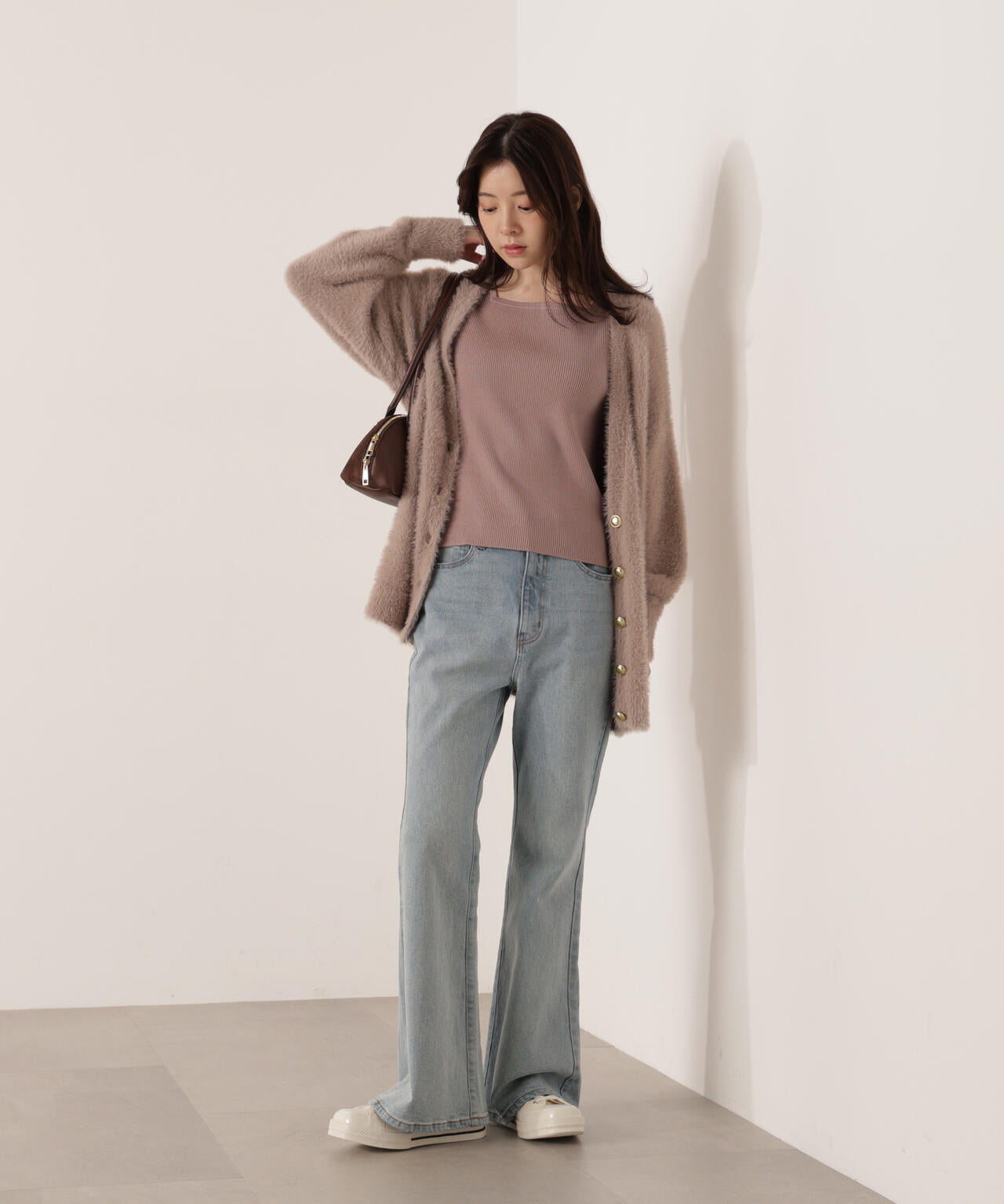 【青島心さん着用】【松川星さん着用】フレアデニムパンツ