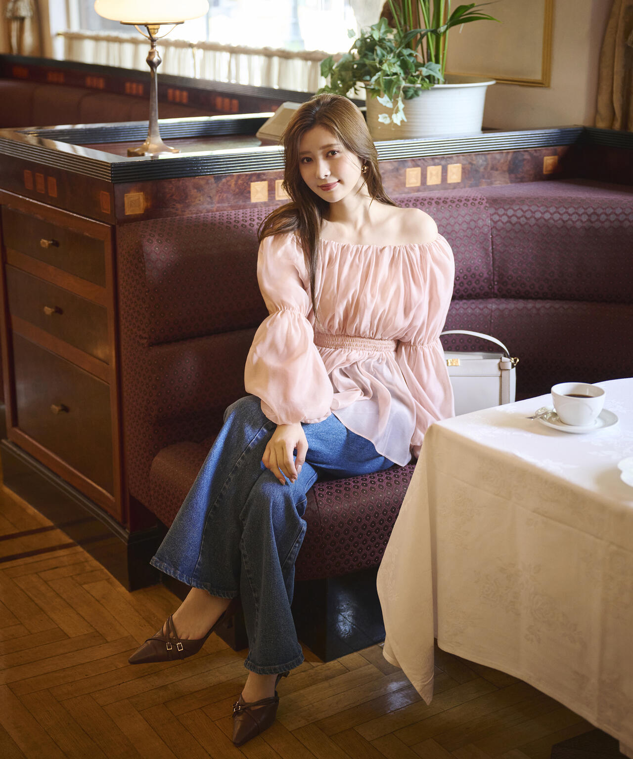 【青島心さん着用】【松川星さん着用】フレアデニムパンツ