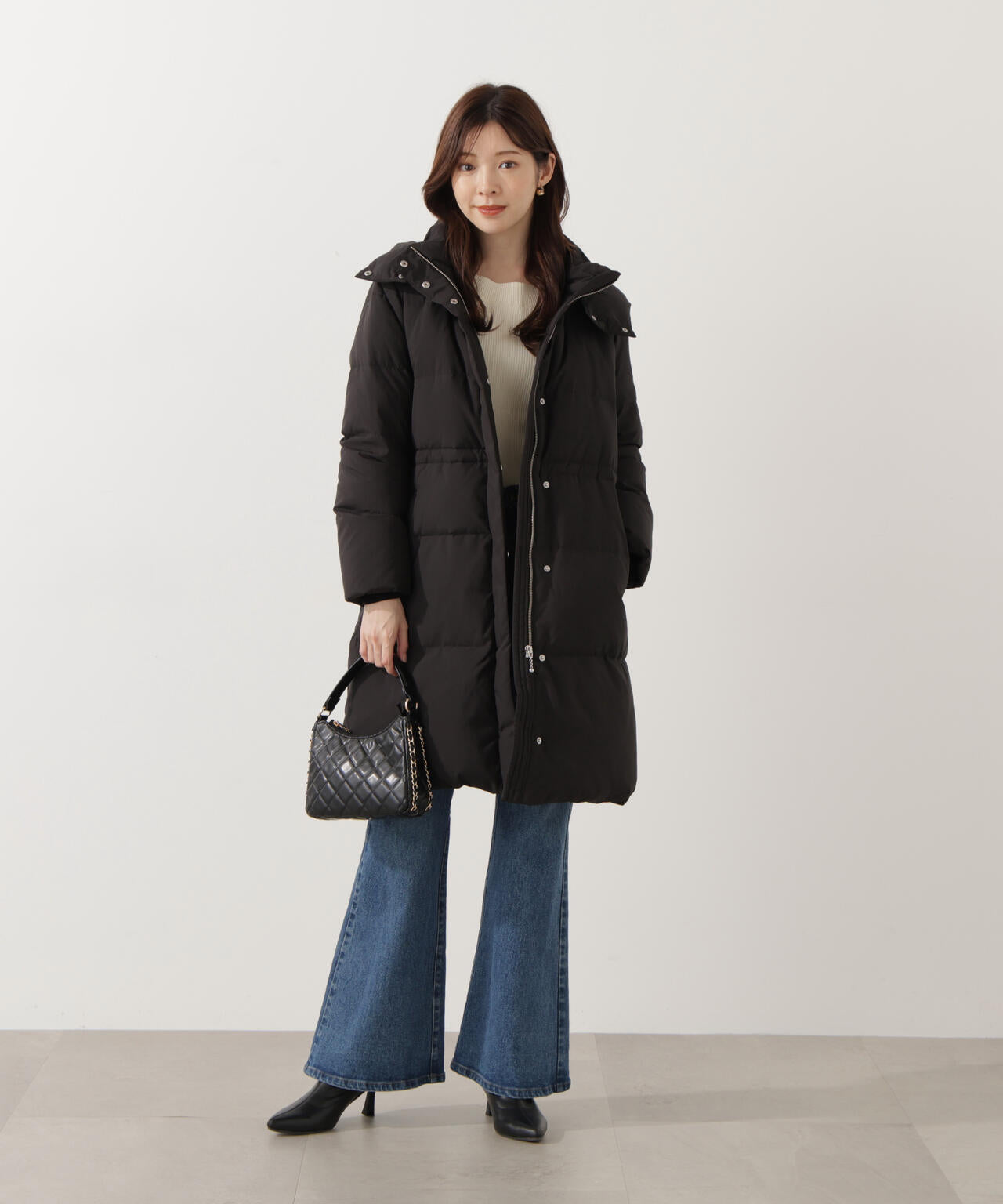 【青島心さん着用】【松川星さん着用】フレアデニムパンツ