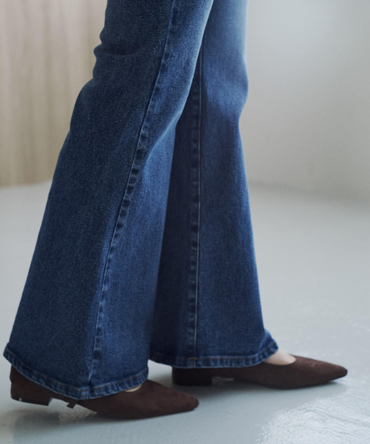 【青島心さん着用】【松川星さん着用】フレアデニムパンツ