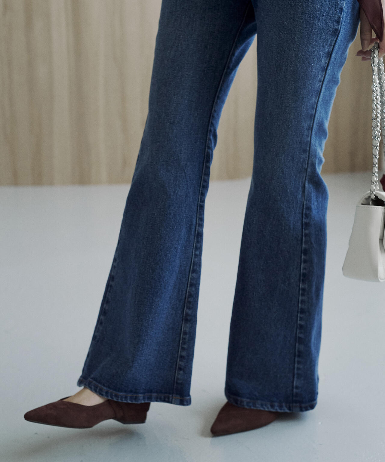 【青島心さん着用】【松川星さん着用】フレアデニムパンツ