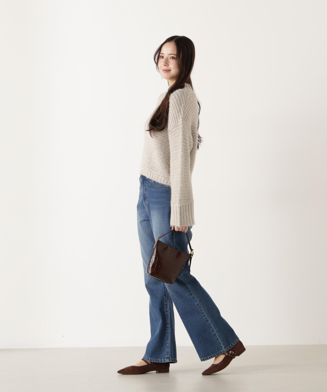 ブーツカットデニムパンツ