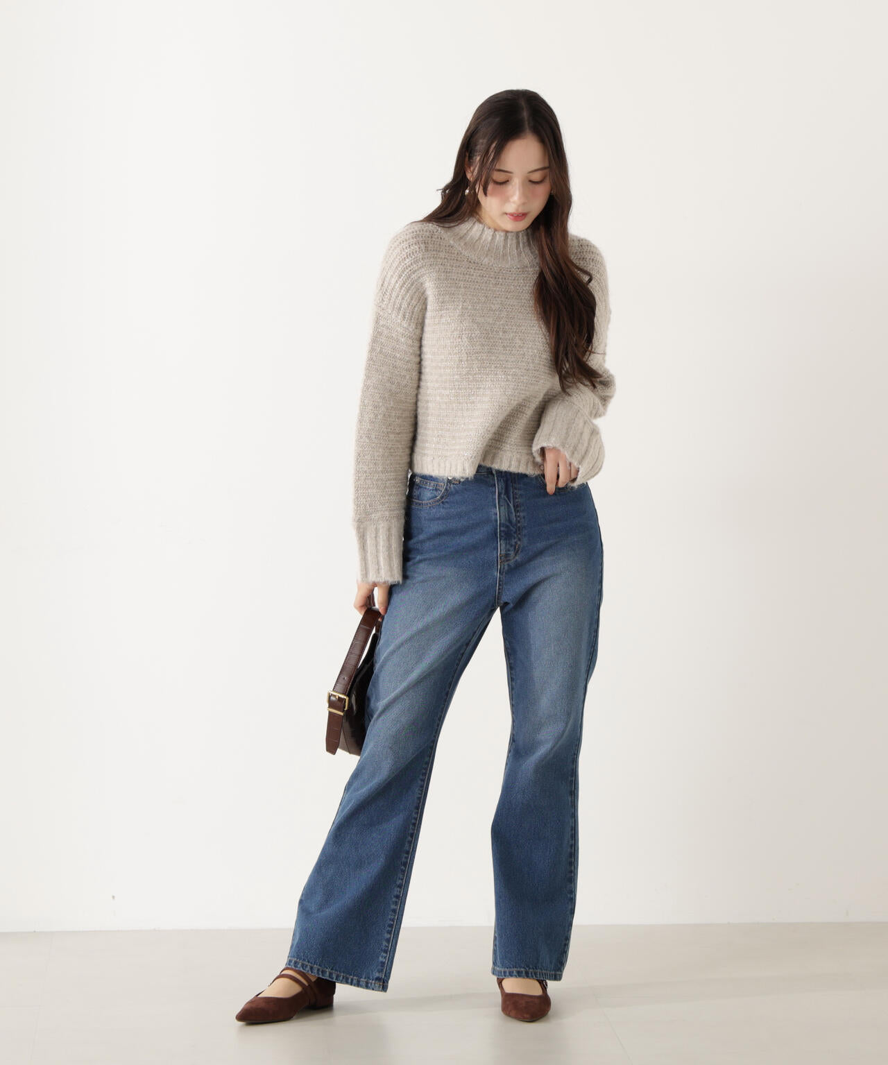 ブーツカットデニムパンツ