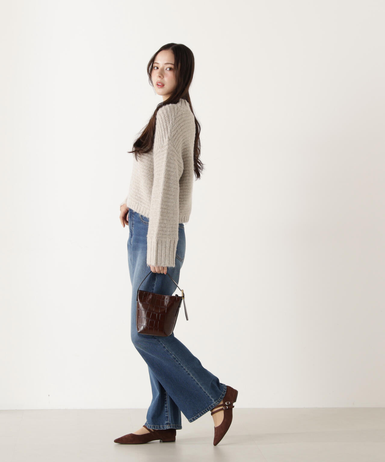 ブーツカットデニムパンツ