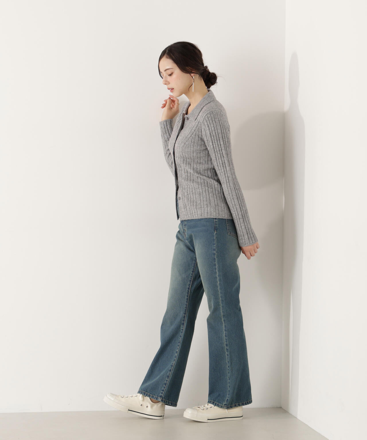 ブーツカットデニムパンツ