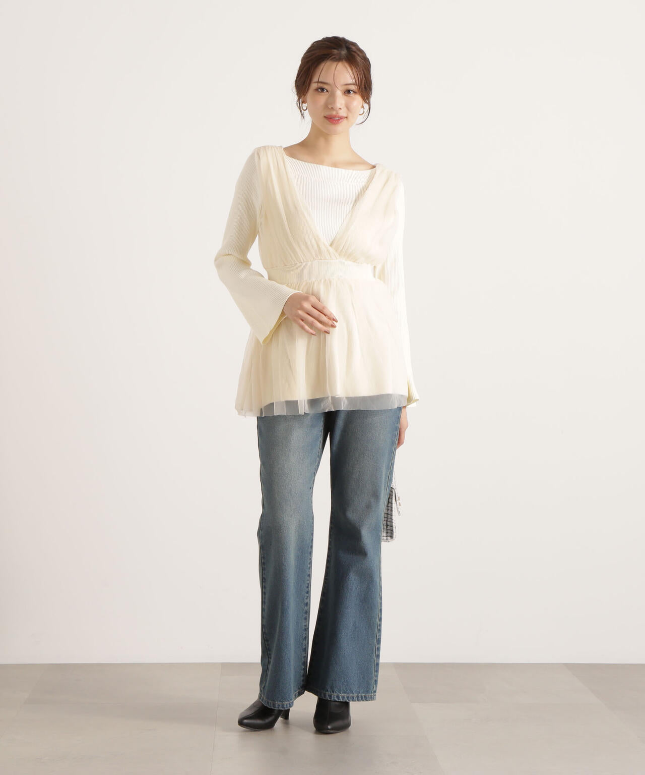 ブーツカットデニムパンツ