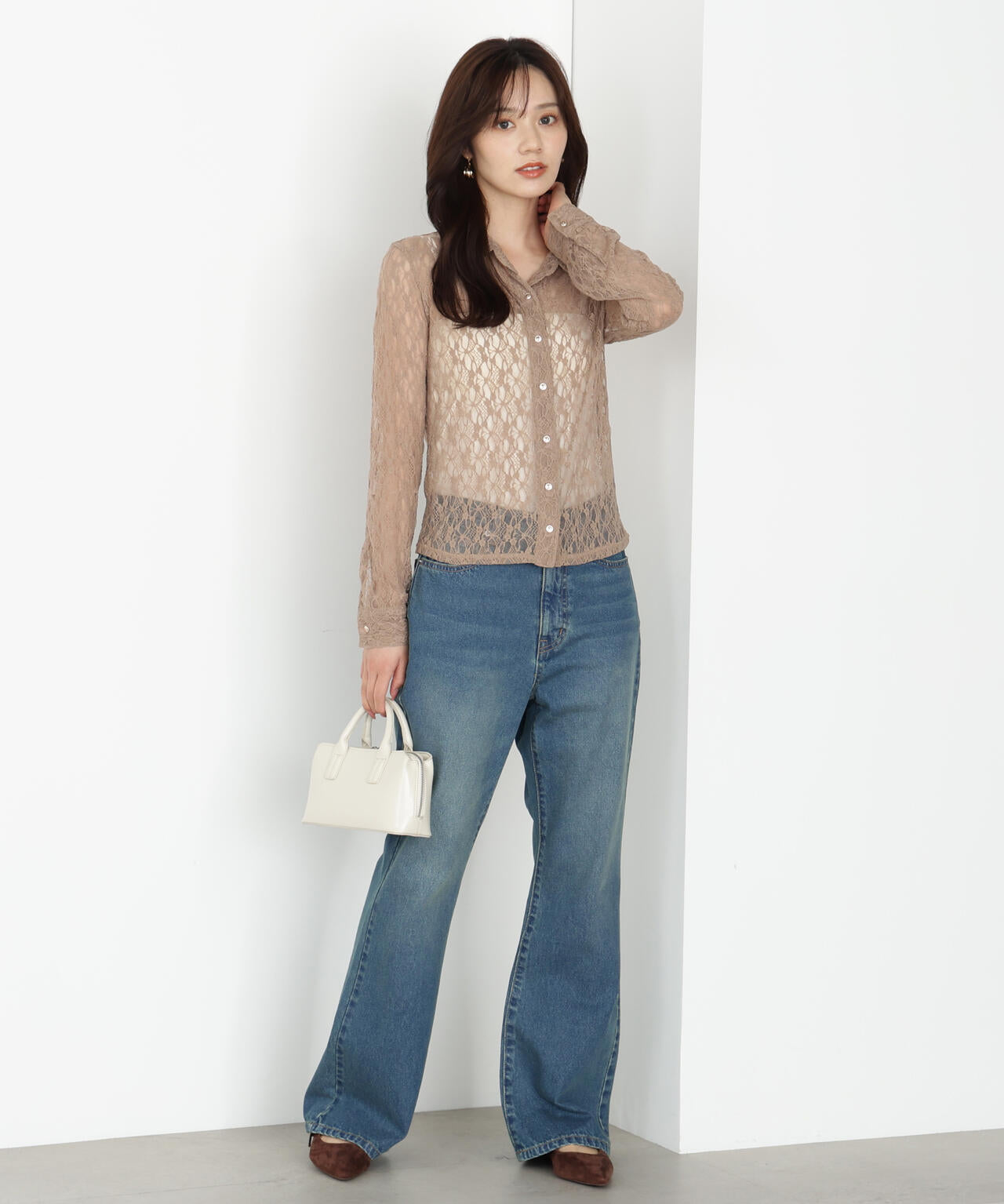 ブーツカットデニムパンツ