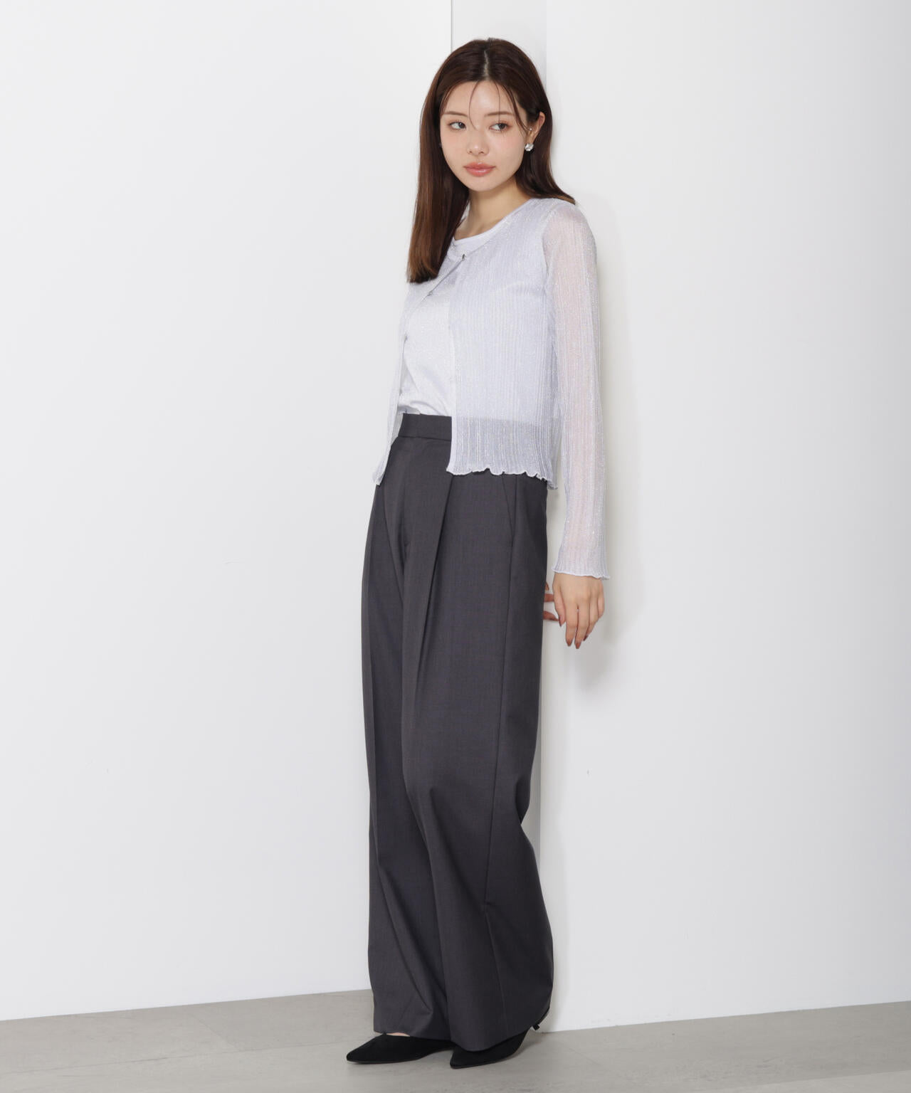 <ウォッシャブル>イージーワイドパンツ