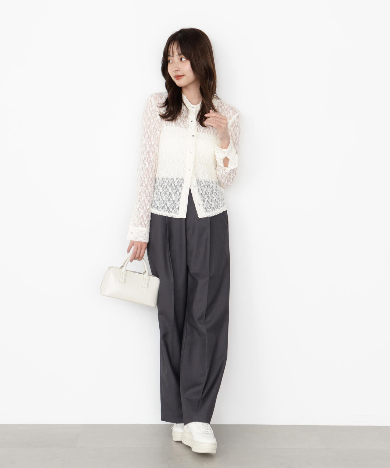 <ウォッシャブル>イージーワイドパンツ