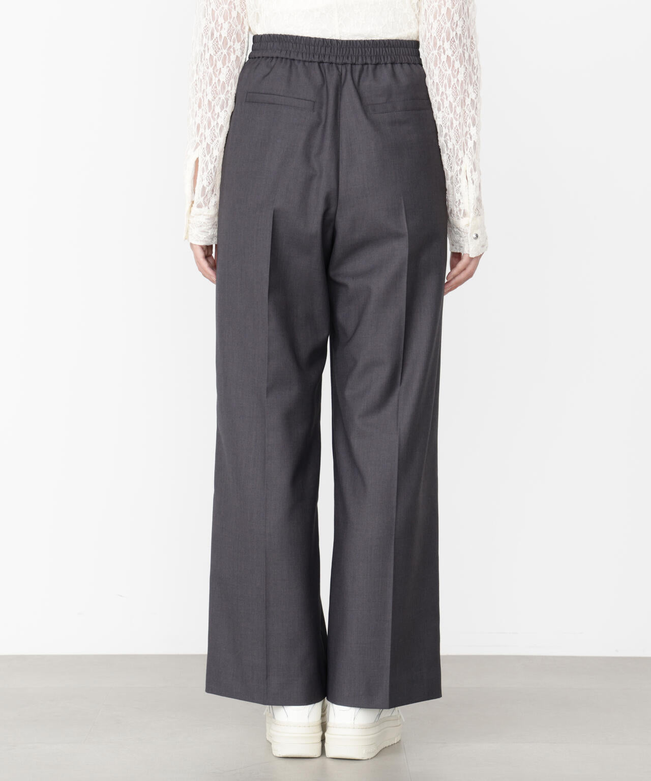 <ウォッシャブル>イージーワイドパンツ