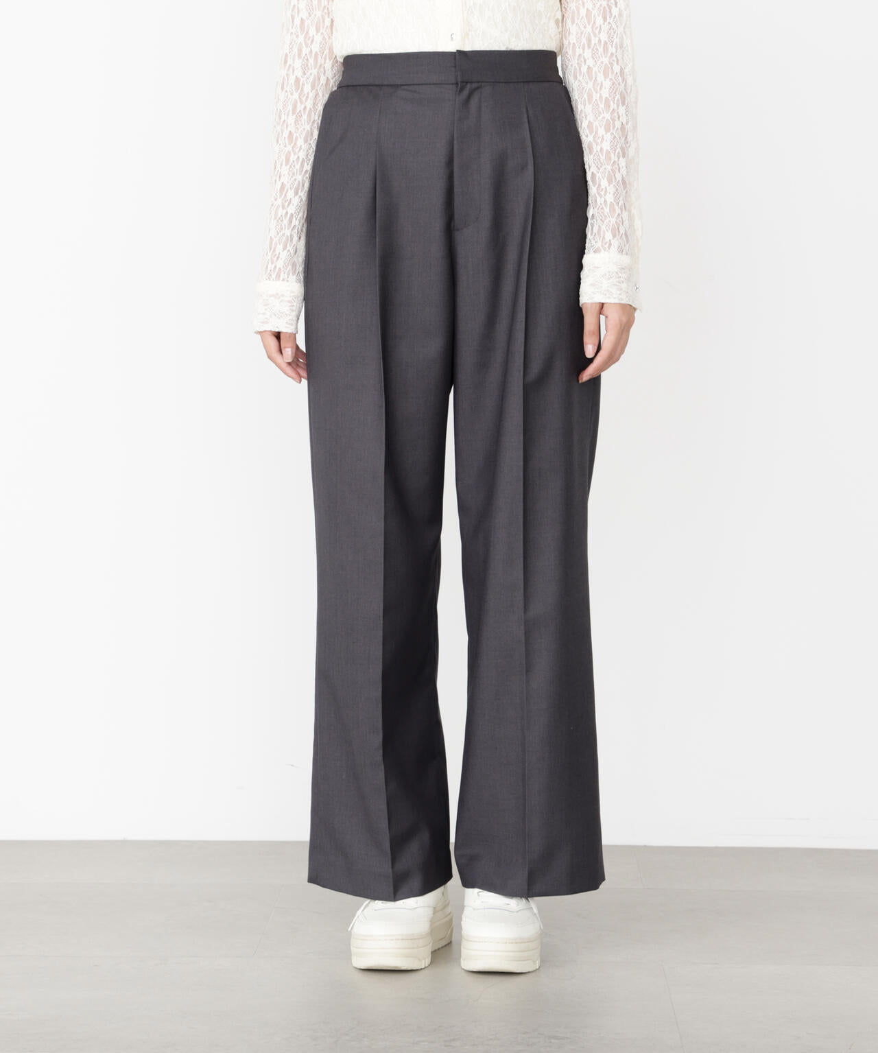 <ウォッシャブル>イージーワイドパンツ