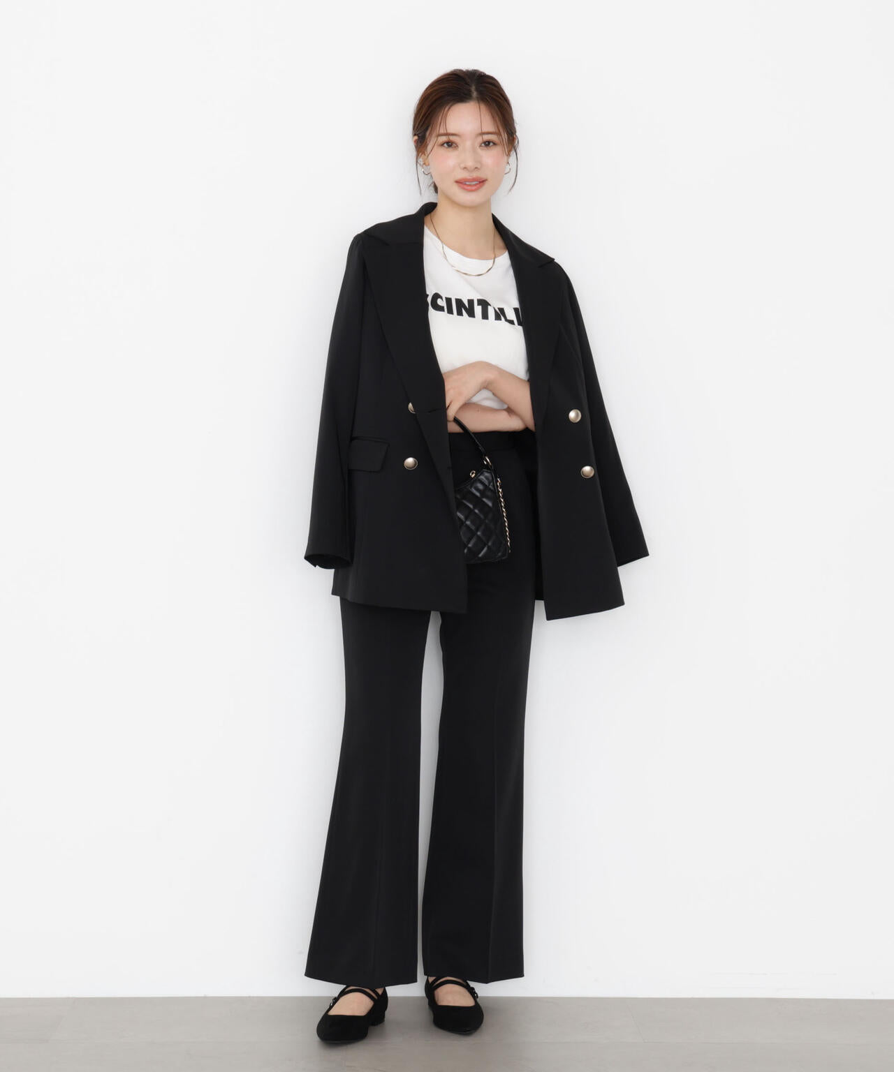 【松川星さん着用】美ラインフレアパンツ