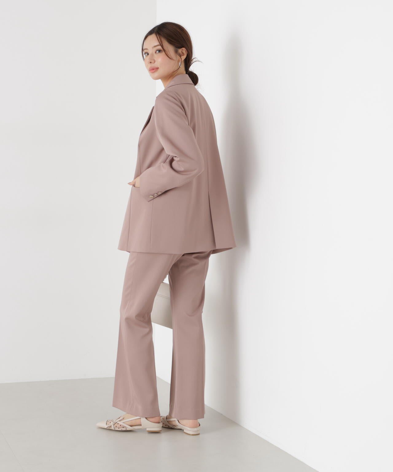 【松川星さん着用】美ラインフレアパンツ