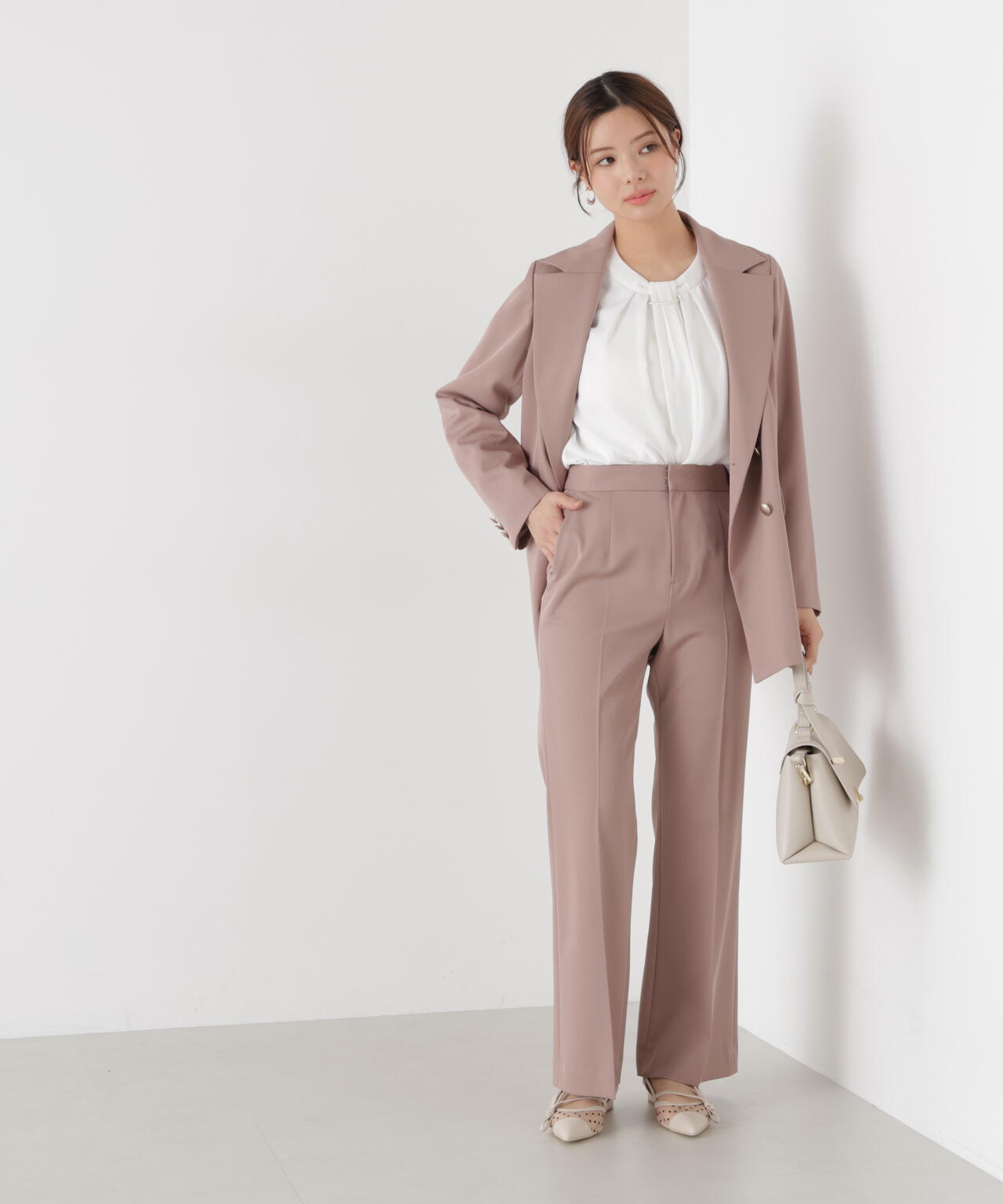 【松川星さん着用】美ラインフレアパンツ