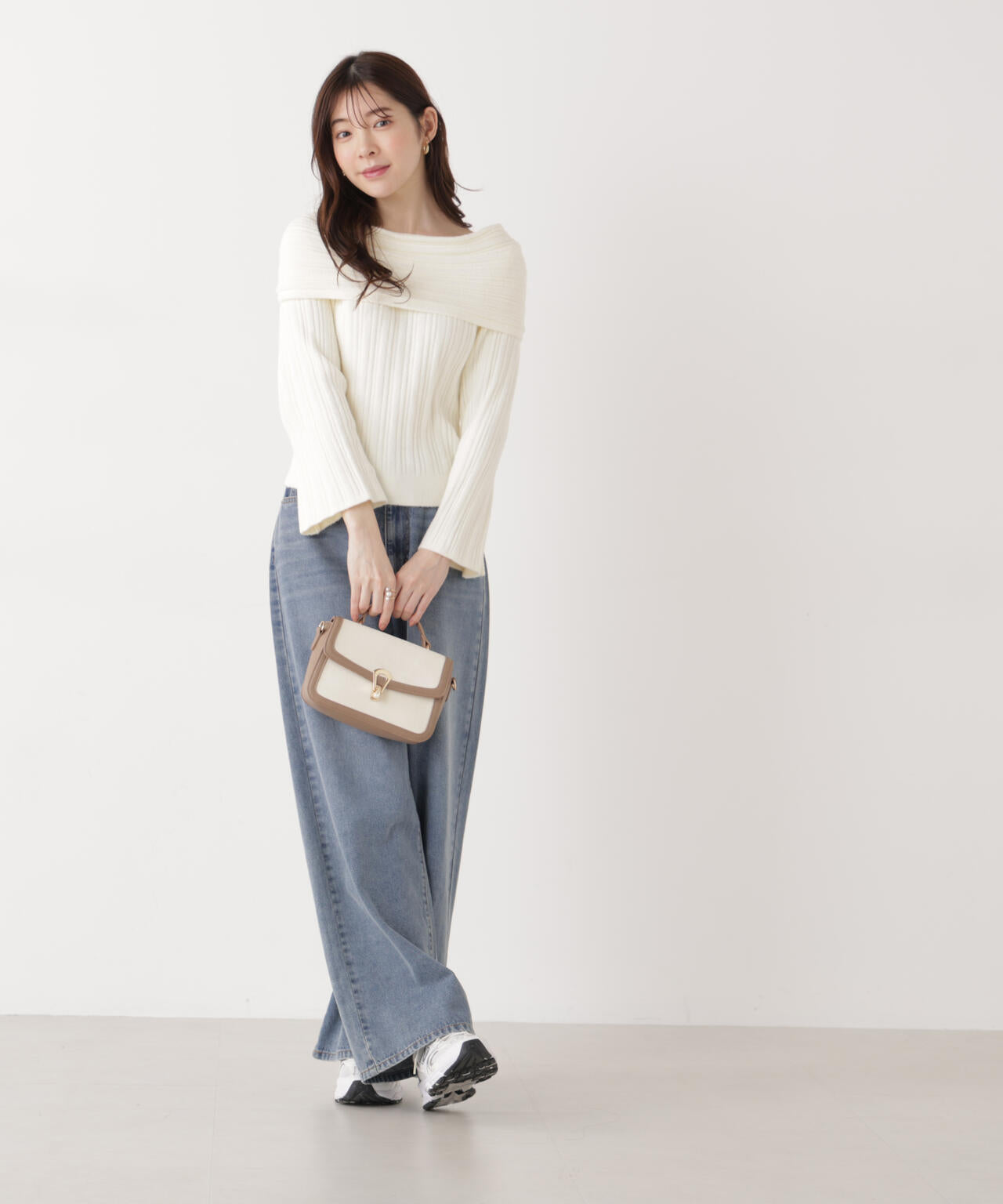 【加藤栞さん着用】バギーデニムパンツ