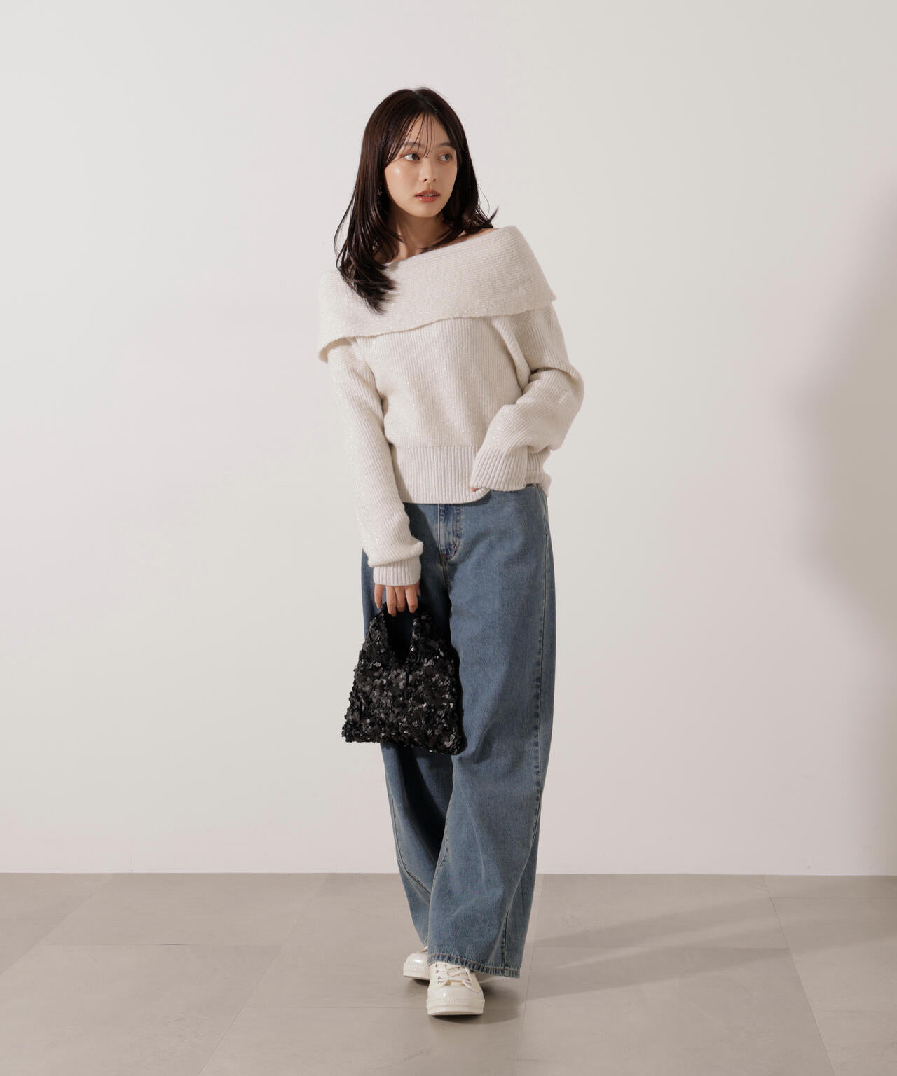 【加藤栞さん着用】バギーデニムパンツ