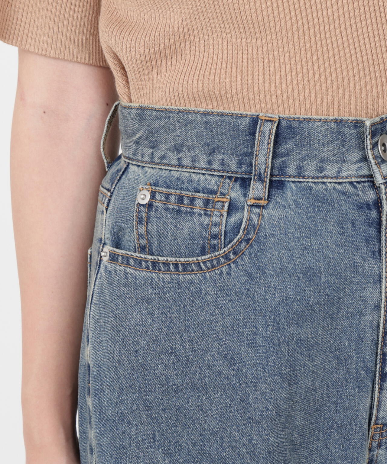 【加藤栞さん着用】バギーデニムパンツ