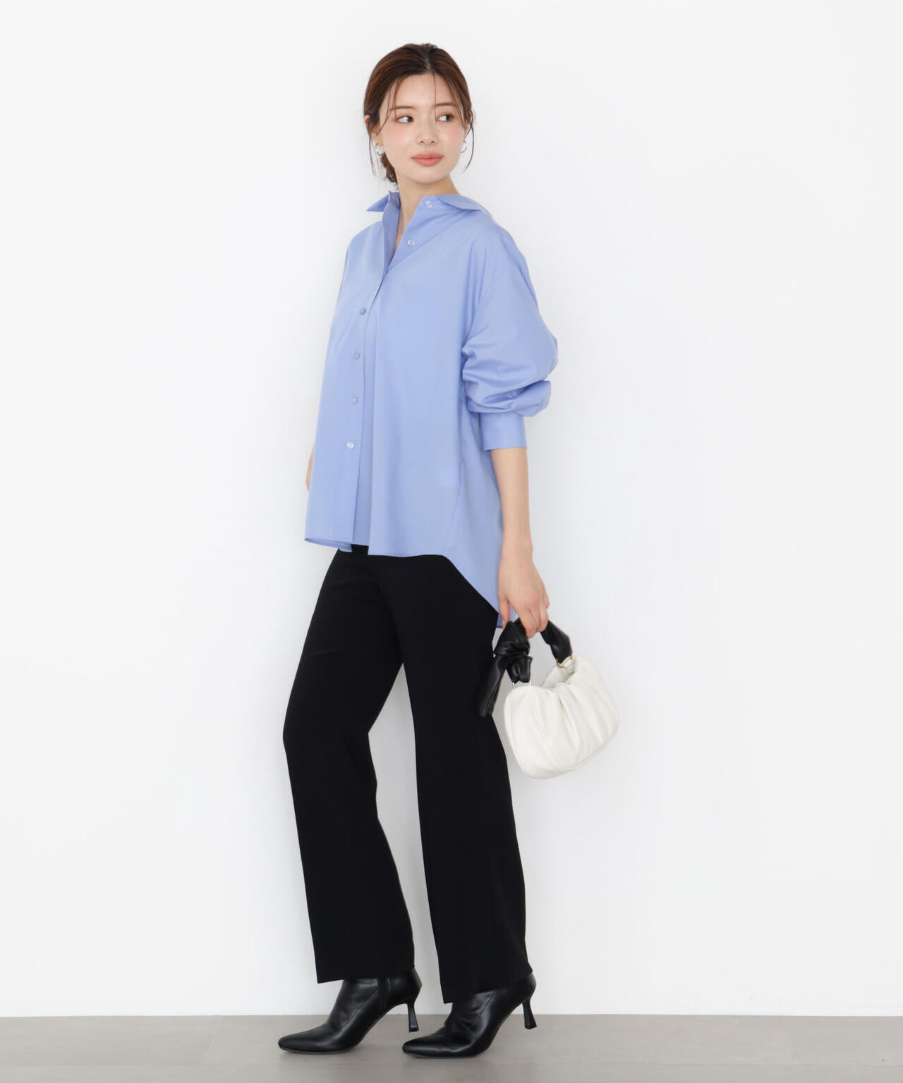 【松川星さん着用】<ウォッシャブル>美脚パンツ