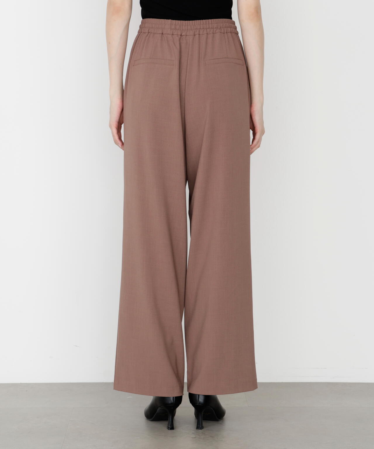 <ウォッシャブル>ウエストゴムワイドパンツ【official site・一部店舗限定】