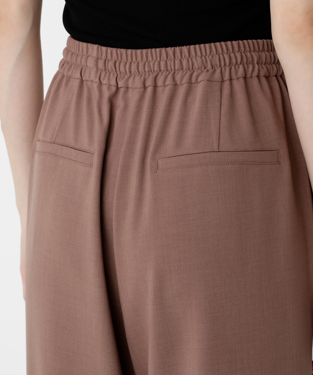 <ウォッシャブル>ウエストゴムワイドパンツ【official site・一部店舗限定】