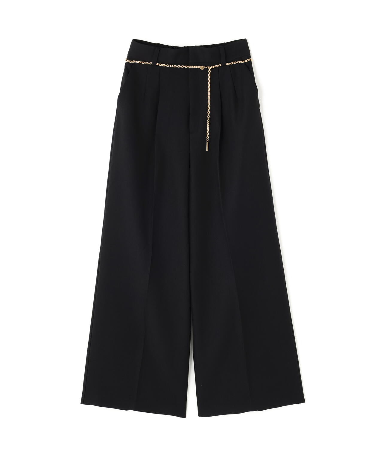 <谷川菜奈さんコラボ>チェーン付きワイドパンツ