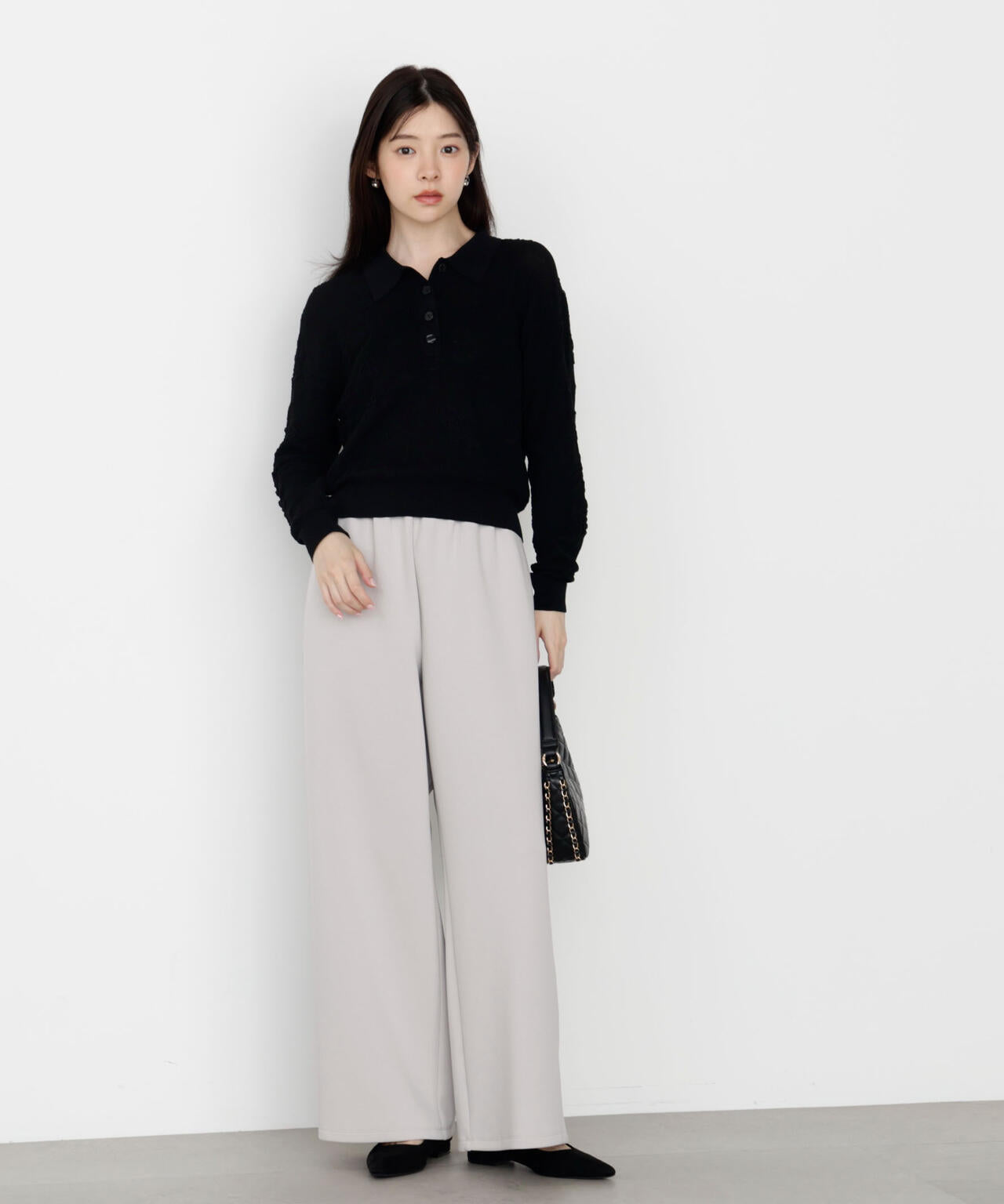 【松川星さん着用】<ウォッシャブル>スエットイージーパンツ