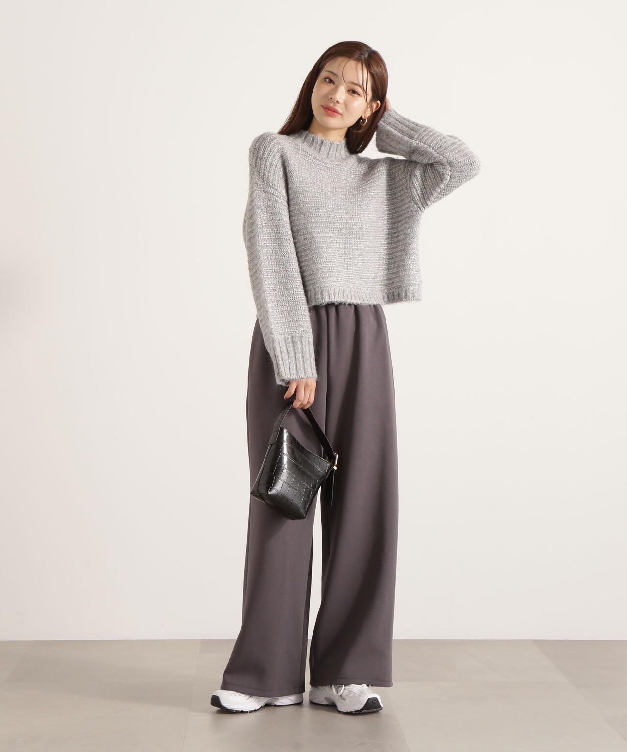 【松川星さん着用】<ウォッシャブル>スエットイージーパンツ