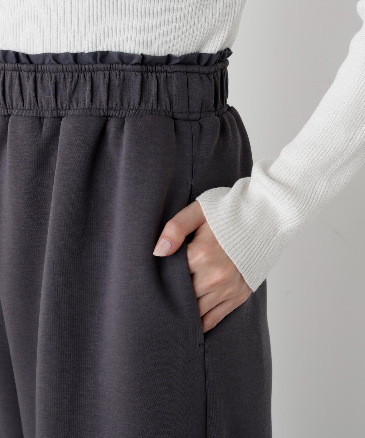 【松川星さん着用】<ウォッシャブル>スエットイージーパンツ