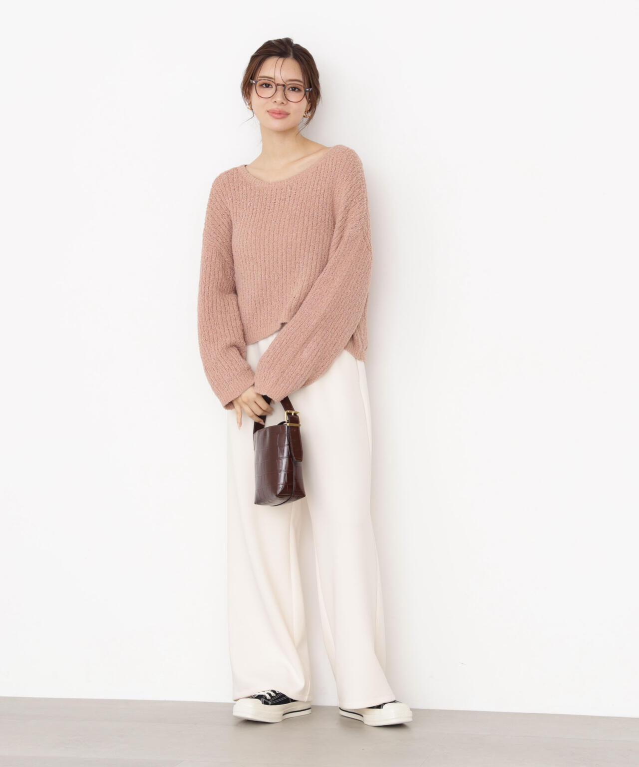 【松川星さん着用】<ウォッシャブル>スエットイージーパンツ