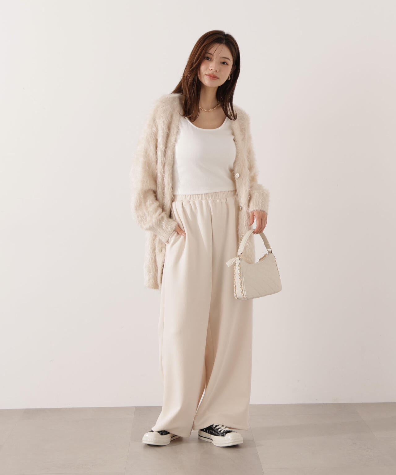 【松川星さん着用】<ウォッシャブル>スエットイージーパンツ