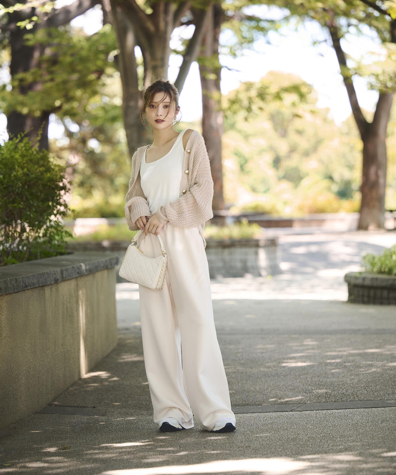 【松川星さん着用】<ウォッシャブル>スエットイージーパンツ